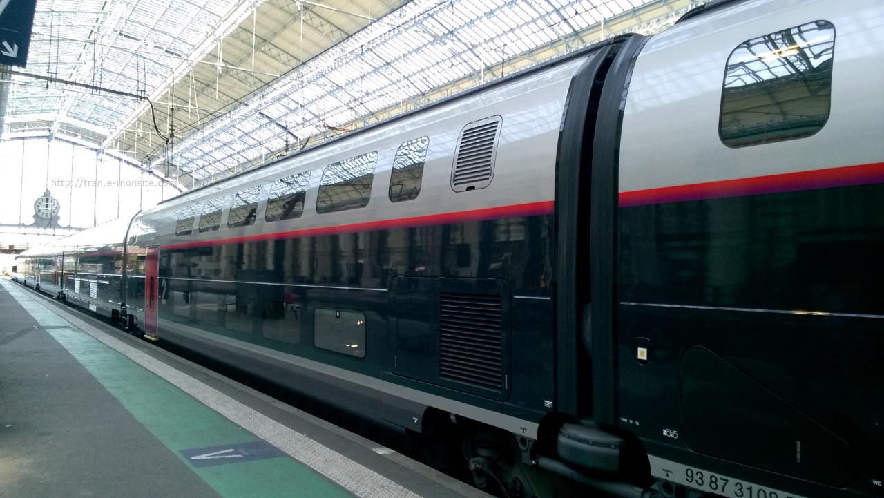 Wagon 2eme classe  nouveau TGV Océane