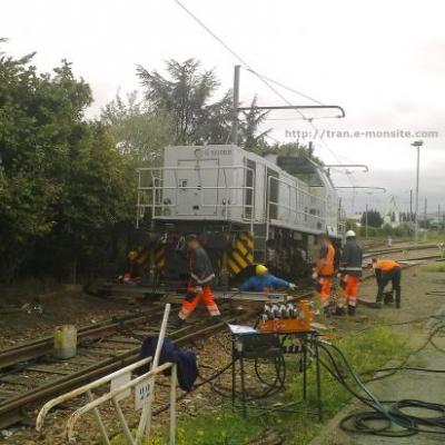 Déraillement d'une G 1000 de chez ECR due à l'oublie d'un taquet dérailleur