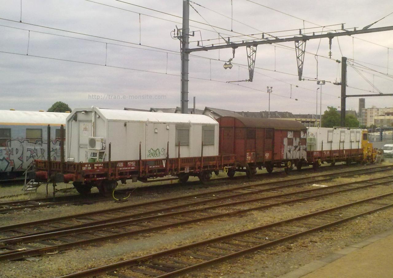 Train de chantier en gare de Limoges