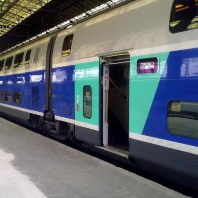 TGV duplex à destination de Lille Flandres en gare de Bordeaux