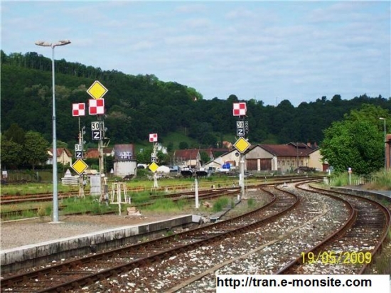 Gare situé sur la ligne Bordeaux/Sarlat avec signaux mécaniques