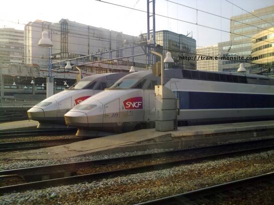 TGV en gare de Paris Montparnasse