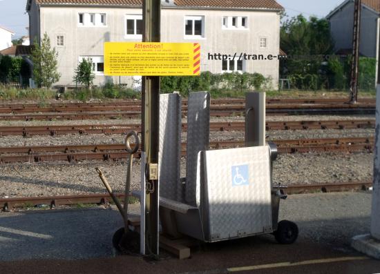 Système d'acces au train pour handicapés