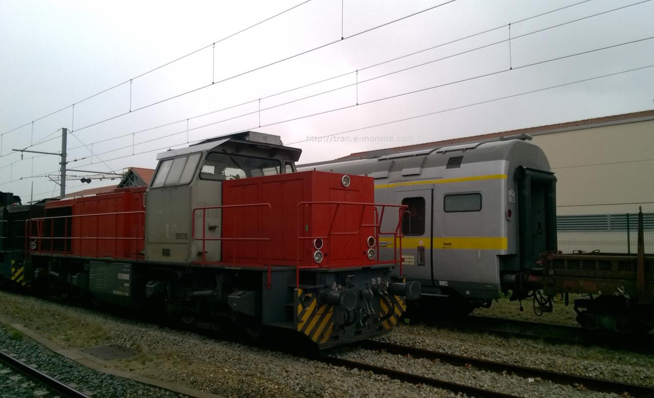 Locomotive G 1206 BB 61016 VFLI en gare d'Arcachon